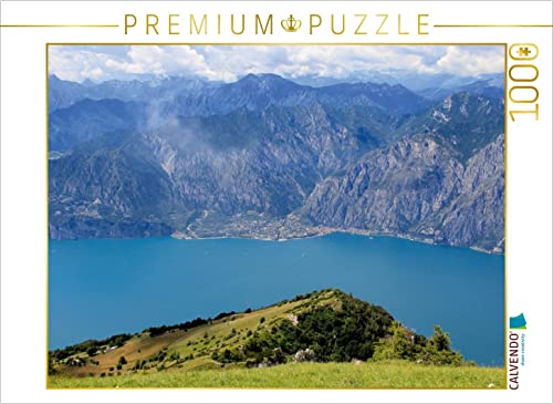 CALVENDO Puzzle Blick vom Monte Baldo auf Limone sul Garda 1000 Teile Puzzle quer | 1000 Teile Lege-Größe 64 x 48 cm Foto-Puzzle für glückliche Stunden von CALVENDO