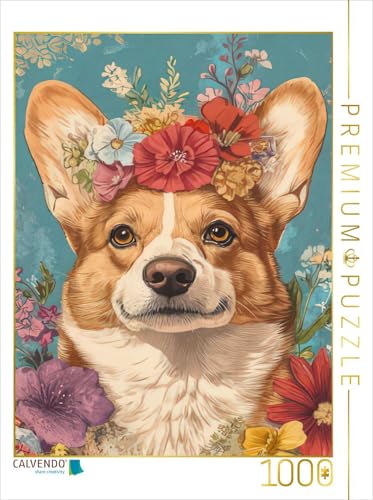 CALVENDO Puzzle Blütenzauber mit Corgi-Charme | 1000 Teile Lege-Größe 48 x 64 cm Foto-Puzzle für glückliche Stunden CALVENDO Puzzle Blütenzauber mit Corgi-Charme | 1000 Teile Lege-Größe 48 x 64 cm Foto-Puzzle für glückliche Stunden von CALVENDO