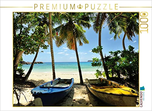 CALVENDO Puzzle Boote am Strand 1000 Teile Puzzle quer | 1000 Teile Lege-Größe 64 x 48 cm Foto-Puzzle für glückliche Stunden von CALVENDO