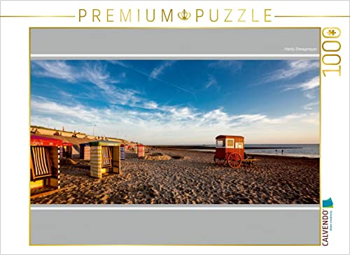 CALVENDO Puzzle Borkum, Badekarren im Sonnenuntergang 1000 Teile Puzzle quer | 1000 Teile Lege-Größe 64 x 48 cm Foto-Puzzle für glückliche Stunden CALVENDO Puzzle Borkum, Badekarren im Sonnenuntergang 1000 Teile Puzzle quer | 1000 Teile Lege-Größe 64 x 48 cm Foto-Puzzle für glückliche Stunden von CALVENDO