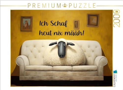 CALVENDO Puzzle Brillenschaf | 2000 Teile Lege-Größe 90 x 67 cm Foto-Puzzle für glückliche Stunden von CALVENDO