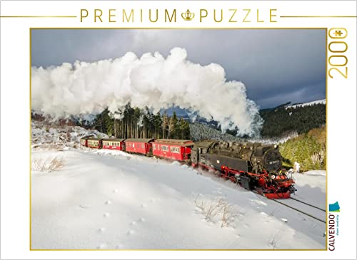 CALVENDO Puzzle Brockenbahn bei DREI Annen 2000 Teile Puzzle quer | 2000 Teile Lege-Größe 90 x 67 cm Foto-Puzzle für glückliche Stunden von CALVENDO