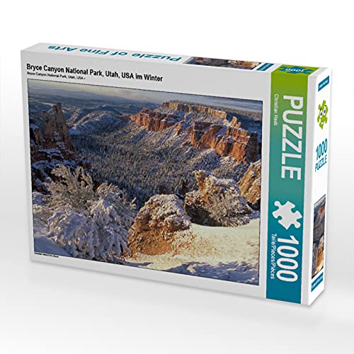 CALVENDO Puzzle Bryce Canyon National Park, Utah, USA im Winter 1000 Teile Puzzle quer | 1000 Teile Lege-Größe 64 x 48 cm Foto-Puzzle für glückliche Stunden CALVENDO Puzzle Bryce Canyon National Park, Utah, USA im Winter 1000 Teile Puzzle quer | 1000 Teile Lege-Größe 64 x 48 cm Foto-Puzzle für glückliche Stunden von CALVENDO