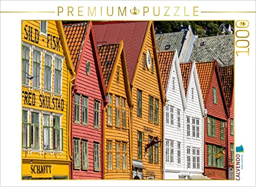 CALVENDO Puzzle Bryggen, Bergen 1000 Teile Lege-Größe 64 x 48 cm Foto-Puzzle Bild von Dirk Sulima von CALVENDO