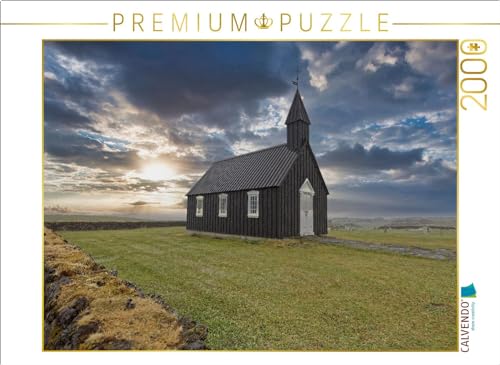 CALVENDO Puzzle Búðakirkja | 2000 Teile Lege-Größe 90 x 67 cm Foto-Puzzle für glückliche Stunden von CALVENDO