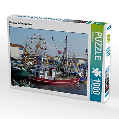 CALVENDO Puzzle Büsumer Hafen / Nordsee 1000 Teile Lege-Größe 64 x 48 cm Foto-Puzzle Bild von Martina Busch von CALVENDO