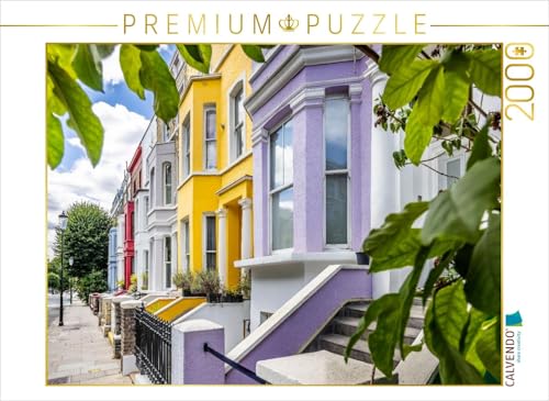 CALVENDO Puzzle Bunte Hausfassaden mit Stil Notting Hill | 2000 Teile Lege-Größe 90 x 67 cm Foto-Puzzle für glückliche Stunden von CALVENDO