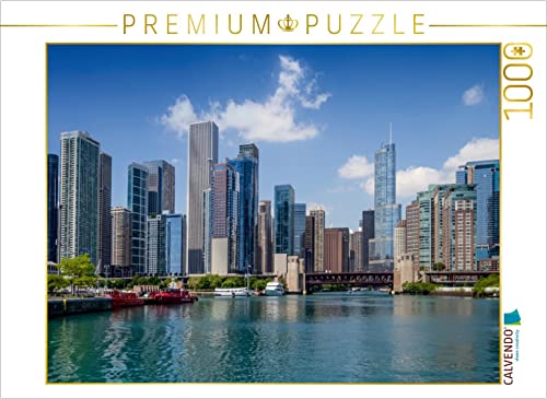 CALVENDO Puzzle Chicago River und Skyline 1000 Teile Puzzle quer | Lege-Größe cm Foto-Puzzle für glückliche Stunden CALVENDO Puzzle Chicago River und Skyline 1000 Teile Puzzle quer | Lege-Größe cm Foto-Puzzle für glückliche Stunden von CALVENDO
