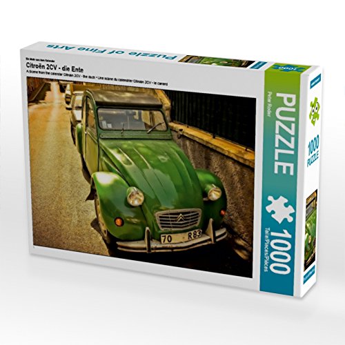 CALVENDO Puzzle EIN Motiv aus dem Kalender Citroën 2CV - die Ente 1000 Teile Puzzle quer | Lege-Größe cm Foto-Puzzle für glückliche Stunden von CALVENDO