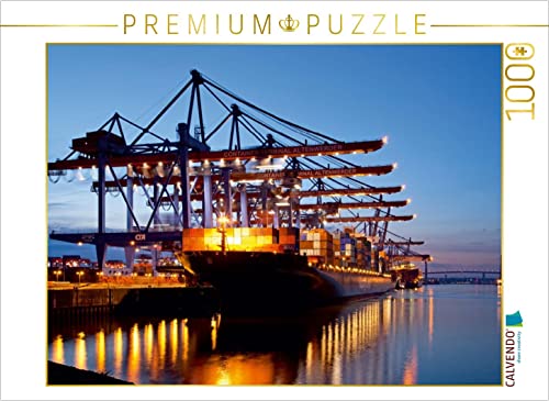 CALVENDO Puzzle Container-Terminal, Hamburg 1000 Teile Puzzle quer | 1000 Teile Lege-Größe 64 x 48 cm Foto-Puzzle für glückliche Stunden CALVENDO Puzzle Container-Terminal, Hamburg 1000 Teile Puzzle quer | 1000 Teile Lege-Größe 64 x 48 cm Foto-Puzzle für glückliche Stunden von CALVENDO
