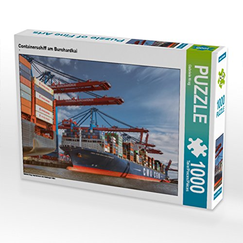 CALVENDO Puzzle Containerschiff am Burchardkai 1000 Teile Puzzle quer | 1000 Teile Lege-Größe 64 x 48 cm Foto-Puzzle für glückliche Stunden CALVENDO Puzzle Containerschiff am Burchardkai 1000 Teile Puzzle quer | 1000 Teile Lege-Größe 64 x 48 cm Foto-Puzzle für glückliche Stunden von CALVENDO