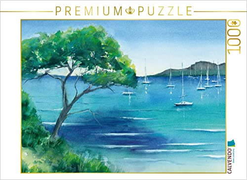 CALVENDO Puzzle Cote d'Azur 1000 Teile Lege-Größe 64 x 48 cm Foto-Puzzle Bild von Jitka Krause von CALVENDO