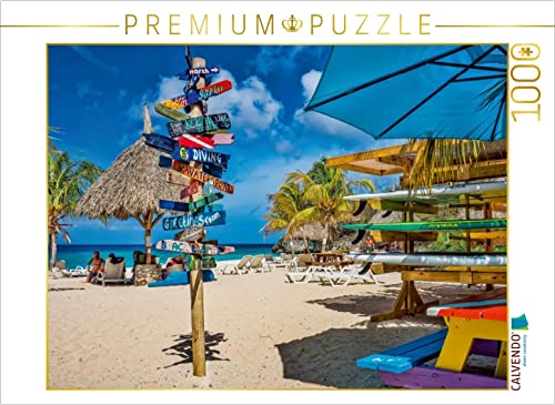 CALVENDO Puzzle Curaçao - Bunte Insel in der Karibik 1000 Teile Puzzle quer | Lege-Größe cm Foto-Puzzle für glückliche Stunden von CALVENDO