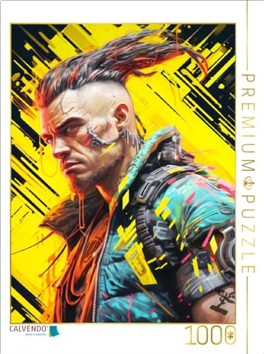 CALVENDO Puzzle Cyberpunk Heroe Futuristische Fusion von Technik und Kunst | 1000 Teile Lege-Größe 64 x 48 cm Foto-Puzzle für glückliche Stunden CALVENDO Puzzle Cyberpunk Heroe Futuristische Fusion von Technik und Kunst | 1000 Teile Lege-Größe 64 x 48 cm Foto-Puzzle für glückliche Stunden von CALVENDO