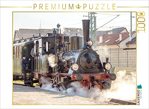 CALVENDO Puzzle Dampflok 30 (pr. T3) Chanderli der Kandertalbahn in Haltingen 1000 Teile Lege-Größe 64 x 48 cm Foto-Puzzle Bild von Liselotte Brunner-Klaus von CALVENDO
