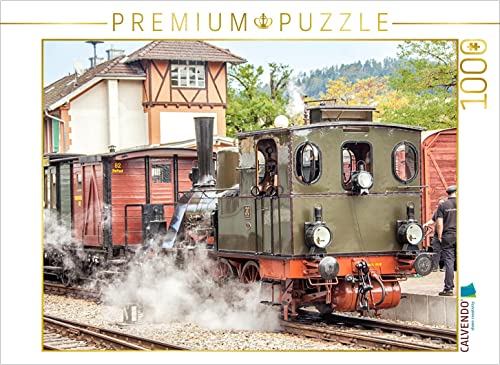 CALVENDO Puzzle Dampflok 30 (pr. T3) Chanderli der Kandertalbahn in Kandern 1000 Teile Puzzle quer | 1000 Teile Lege-Größe 64 x 48 cm Foto-Puzzle für glückliche Stunden von CALVENDO