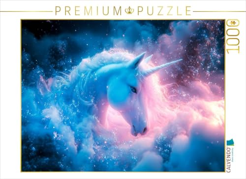 CALVENDO Puzzle Das Einhorn und die Melodie des Mondlichts | 1000 Teile Lege-Größe 64 x 48 cm Foto-Puzzle für glückliche Stunden von CALVENDO