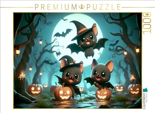 CALVENDO Puzzle Das Halloween-Abenteuer der kleinen Vampirfledermäuse | 1000 Teile Lege-Größe 64 x 48 cm Foto-Puzzle für glückliche Stunden CALVENDO Puzzle Das Halloween-Abenteuer der kleinen Vampirfledermäuse | 1000 Teile Lege-Größe 64 x 48 cm Foto-Puzzle für glückliche Stunden von CALVENDO