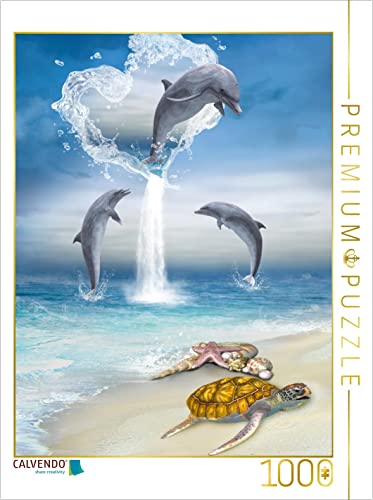 CALVENDO Puzzle Das Herz der Delfine 1000 Teile Lege-Größe 48 x 64 cm Foto-Puzzle Bild von Simone Gatterwe CALVENDO Puzzle Das Herz der Delfine 1000 Teile Lege-Größe 48 x 64 cm Foto-Puzzle Bild von Simone Gatterwe von CALVENDO