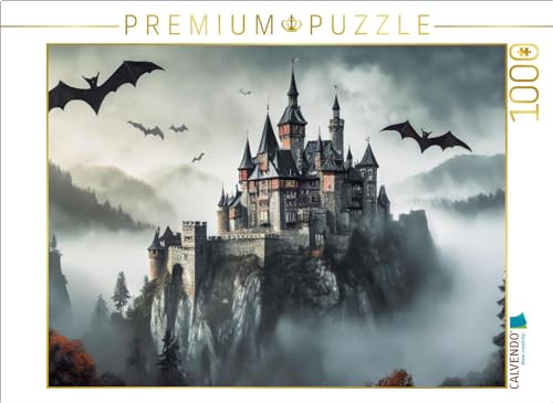 CALVENDO Puzzle Das Schloss von Dracula in Transsilvanien | 1000 Teile Lege-Größe 64 x 48 cm Foto-Puzzle für glückliche Stunden von CALVENDO