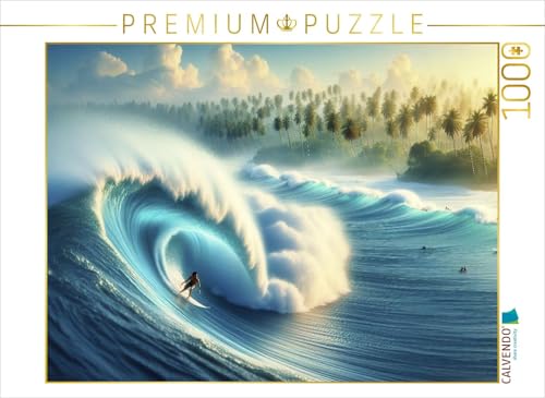 CALVENDO Puzzle Das Surfen ist wie eine Musik, die Man mit dem Körper spielt. | 1000 Teile Lege-Größe 64 x 48 cm Foto-Puzzle für glückliche Stunden von CALVENDO