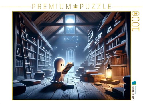 CALVENDO Puzzle Das kleine Gespenst entdeckt EIN Zauberbuch | 1000 Teile Lege-Größe 64 x 48 cm Foto-Puzzle für glückliche Stunden CALVENDO Puzzle Das kleine Gespenst entdeckt EIN Zauberbuch | 1000 Teile Lege-Größe 64 x 48 cm Foto-Puzzle für glückliche Stunden von CALVENDO