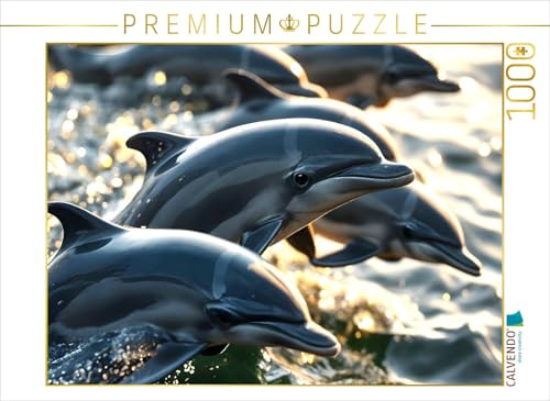 CALVENDO Puzzle Delfine | 1000 Teile Lege-Größe 64 x 48 cm Foto-Puzzle für glückliche Stunden von CALVENDO