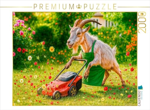 CALVENDO Puzzle Den Bock zum Gärtner Machen - Chaos garantiert | 2000 Teile Lege-Größe 90 x 67 cm Foto-Puzzle für glückliche Stunden von CALVENDO
