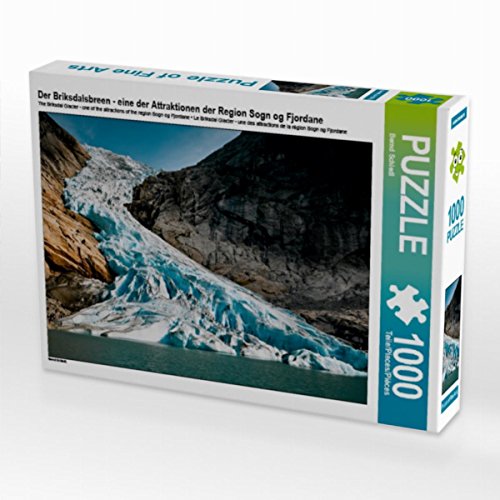 CALVENDO Puzzle Der Briksdalsbreen - eine der Attraktionen der Region SOGN og Fjordane 1000 Teile Puzzle quer | Lege-Größe cm Foto-Puzzle für glückliche Stunden von CALVENDO