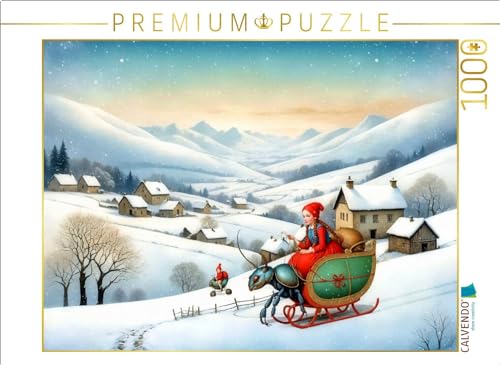 CALVENDO Puzzle Der Feiertagsfestschlittenkufenkäfer | Lege-Größe cm Foto-Puzzle für glückliche Stunden von CALVENDO