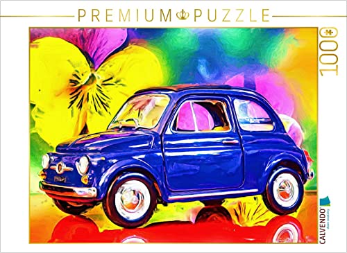 CALVENDO Puzzle Der Fiat Nuova 500 aus Italien wurde von 1957 bis 1975 gebaut. 1000 Teile Lege-Größe 64 x 48 cm Foto-Puzzle Bild von Glineur alias DeVerviers Jean von CALVENDO
