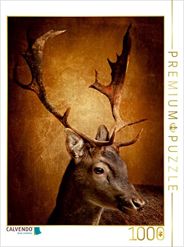 CALVENDO Puzzle Der Hirsch mit dem goldenen Geweih 1000 Teile Puzzle hoch | 1000 Teile Lege-Größe 48 x 64 cm Foto-Puzzle für glückliche Stunden CALVENDO Puzzle Der Hirsch mit dem goldenen Geweih 1000 Teile Puzzle hoch | 1000 Teile Lege-Größe 48 x 64 cm Foto-Puzzle für glückliche Stunden von CALVENDO