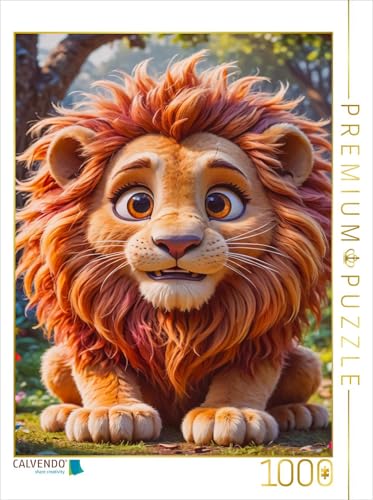 CALVENDO Puzzle Der Löwe | 1000 Teile Lege-Größe 48 x 64 cm Foto-Puzzle für glückliche Stunden von CALVENDO