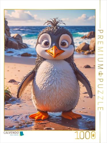 CALVENDO Puzzle Der Pinguin aus Neuseeland | 1000 Teile Lege-Größe 64 x 48 cm Foto-Puzzle für glückliche Stunden von CALVENDO