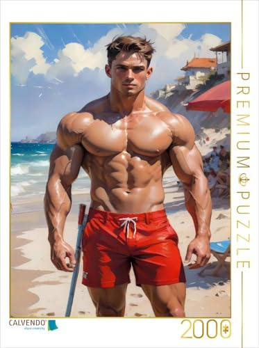 CALVENDO Puzzle Der Rettungsschwimmer | 2000 Teile Lege-Größe 67 x 90 cm Foto-Puzzle für glückliche Stunden von CALVENDO