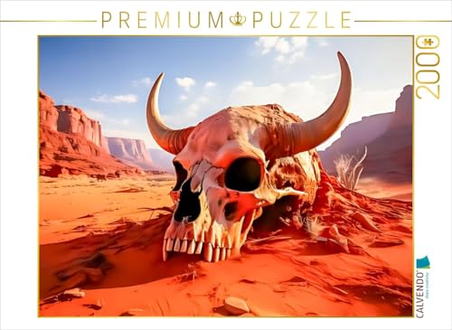 CALVENDO Puzzle Der Wüstenschädel | 2000 Teile Lege-Größe 90 x 67 cm Foto-Puzzle für glückliche Stunden von CALVENDO