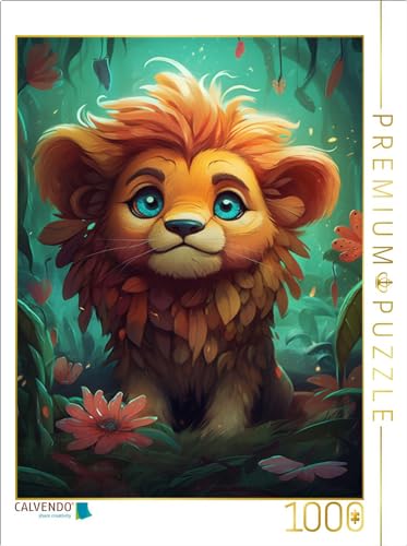 CALVENDO Puzzle Der stolze Löwe | Lege-Größe cm Foto-Puzzle für glückliche Stunden von CALVENDO