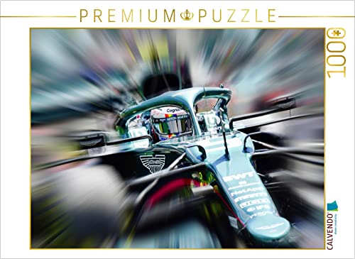 CALVENDO Puzzle Der viermalige Weltmeister Sebastian Vettel aus Deutschland startete 2021 erstmals für das britische Team Aston Martin. | 1000 Teile Lege-Größe 64 x 48 cm Foto-Puzzle fü von CALVENDO