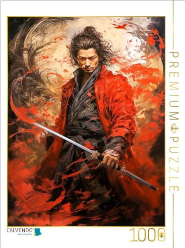 CALVENDO Puzzle Der wagemutige Samurai | Lege-Größe cm Foto-Puzzle für glückliche Stunden von CALVENDO