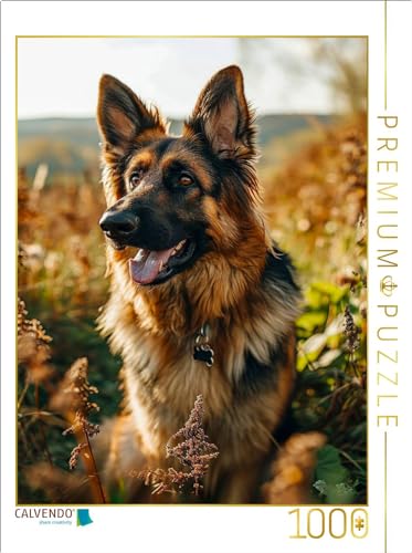 CALVENDO Puzzle Deutscher Schäferhund, ich Bin wachsam | 1000 Teile Lege-Größe 48 x 64 cm Foto-Puzzle für glückliche Stunden CALVENDO Puzzle Deutscher Schäferhund, ich Bin wachsam | 1000 Teile Lege-Größe 48 x 64 cm Foto-Puzzle für glückliche Stunden von CALVENDO