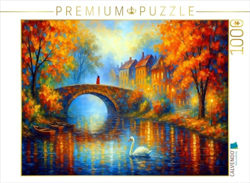 CALVENDO Puzzle Die Brücke am Fluss | Lege-Größe cm Foto-Puzzle für glückliche Stunden von CALVENDO
