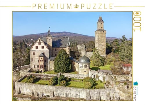 CALVENDO Puzzle Die Burg Kronberg besticht durch ihren ausgezeichneten Zustand und den monolithischen Bergfried | 1000 Teile Lege-Größe 64 x 48 cm Foto-Puzzle für glückliche Stunden von CALVENDO