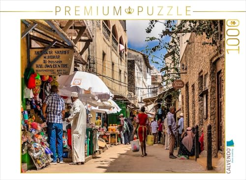 CALVENDO Puzzle Die Hauptstraße in Lamu-Stadt | 1000 Teile Lege-Größe 64 x 48 cm Foto-Puzzle für glückliche Stunden von CALVENDO