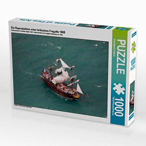 CALVENDO Puzzle Die Reproduktion Einer britischen Fregatte 1805 1000 Teile Lege-Größe 64 x 48 cm Foto-Puzzle Bild von Frédéric Bourrigaud von CALVENDO