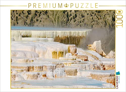 CALVENDO Puzzle Die Terrassen von Mammoth Hot Springs. 1000 Teile Lege-Größe 64 x 48 cm Foto-Puzzle Bild von Holm Anders von CALVENDO