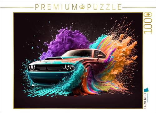 CALVENDO Puzzle Dodge Challenger | Lege-Größe cm Foto-Puzzle für glückliche Stunden von CALVENDO