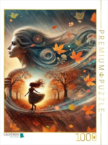 CALVENDO Puzzle Doppelbelichtung Silhouette Einer Frau und ihrem inneren Kind im Herbstwind | 1000 Teile Lege-Größe 48 x 64 cm Foto-Puzzle für glückliche Stunden CALVENDO Puzzle Doppelbelichtung Silhouette Einer Frau und ihrem inneren Kind im Herbstwind | 1000 Teile Lege-Größe 48 x 64 cm Foto-Puzzle für glückliche Stunden von CALVENDO
