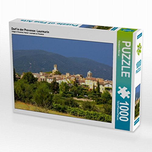 CALVENDO Puzzle Dorf in der Provence: Lourmarin 1000 Teile Puzzle quer | Lege-Größe cm Foto-Puzzle für glückliche Stunden von CALVENDO