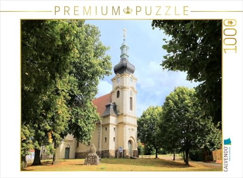 CALVENDO Puzzle Dorfkirche Meseberg, Brandenburg | 1000 Teile Lege-Größe 64 x 48 cm Foto-Puzzle für glückliche Stunden von CALVENDO