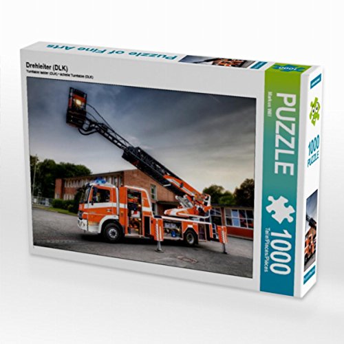 CALVENDO Puzzle Drehleiter (DLK) 1000 Teile Puzzle quer | Lege-Größe cm Foto-Puzzle für glückliche Stunden von CALVENDO